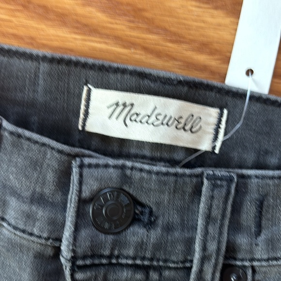 NWT Madewell 9" Petite Mid-Rise Skinny Jeans in Black Sea Size 23 Petite - Picture 4 of 8